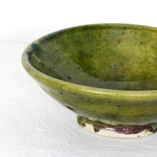 Green Pottery Bowl Medium
